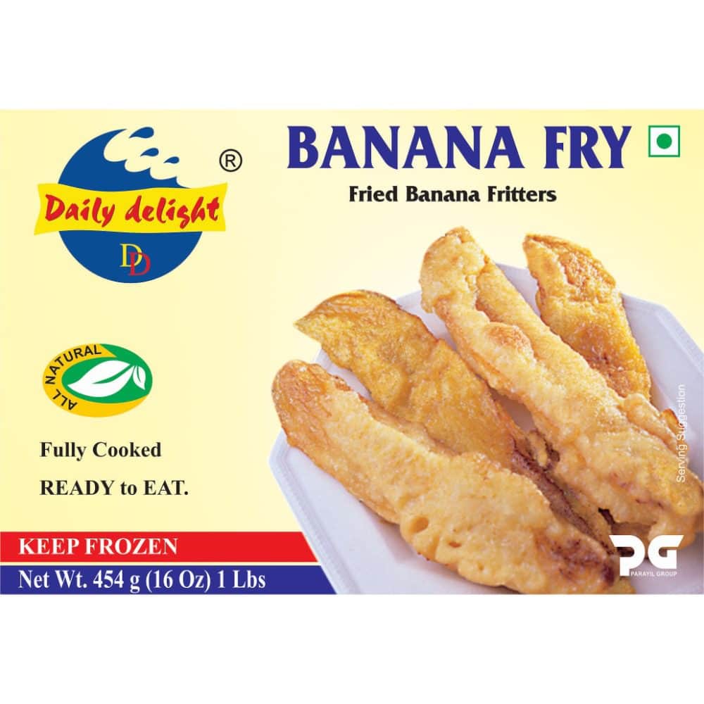 Frittierte Bananen, asiatischer Snack, 454g, tiefgefroren.