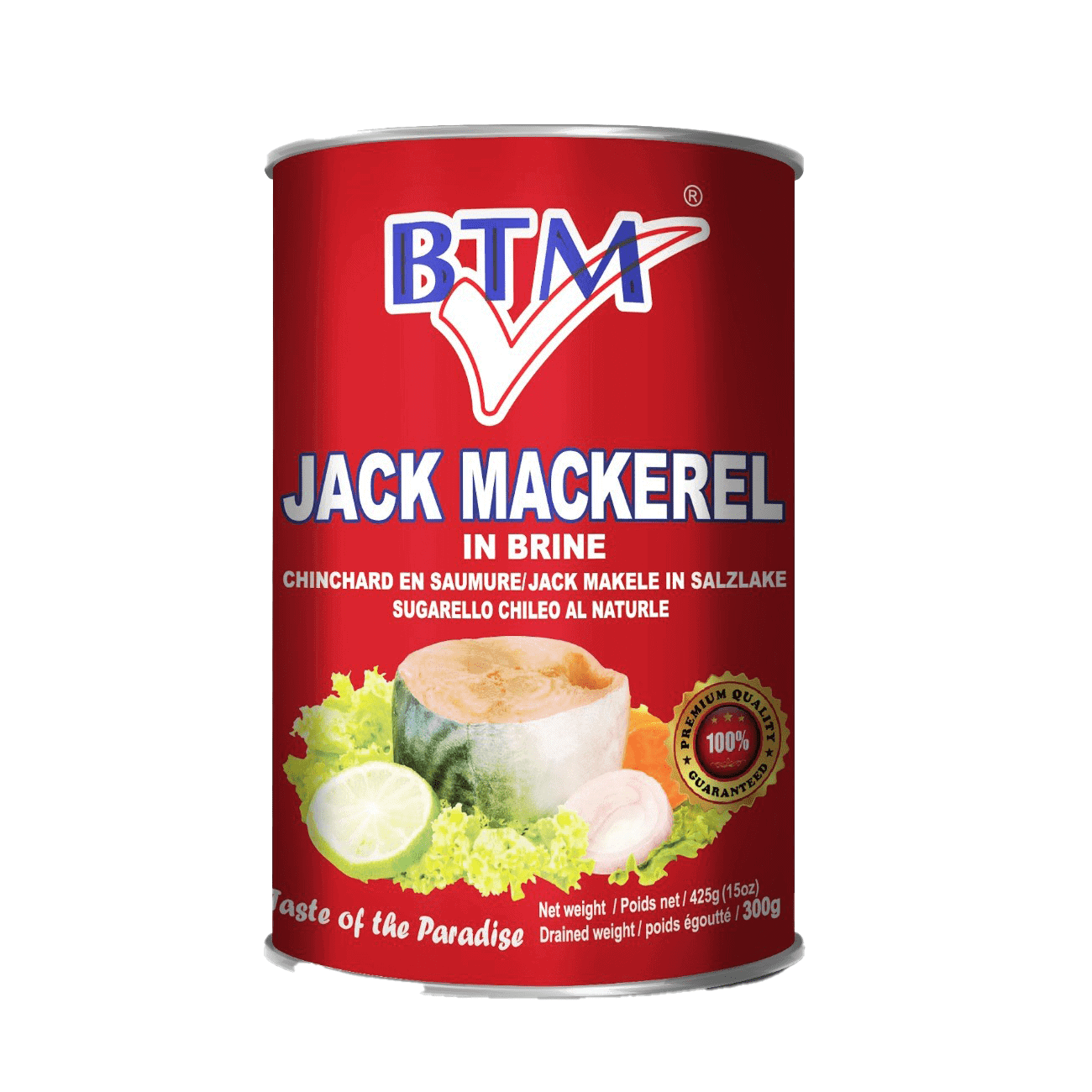 Asiatischer Jack Mackerel in Salzlake, 425g, im Online-Shop.