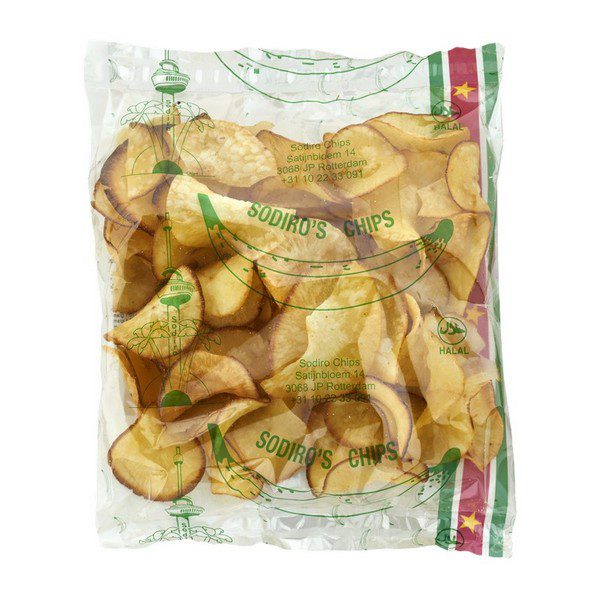 Asiatischer Lebensmittelladen - SODIRO´S Cassava Chips 100g, knusprige Wurzeln für Snacks.