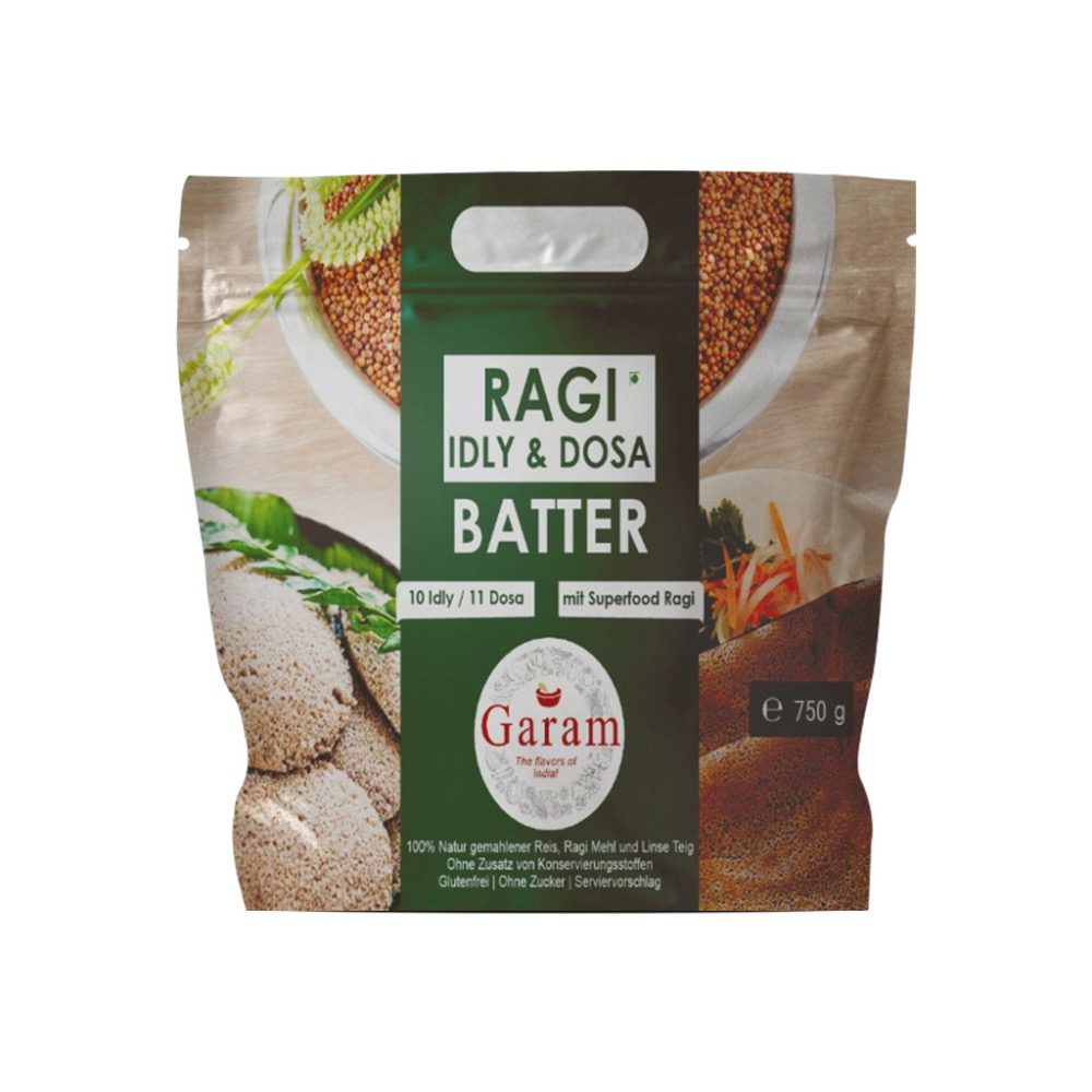Asiatischer Ragi Idly und Dosa Teig 750g im Beutel.