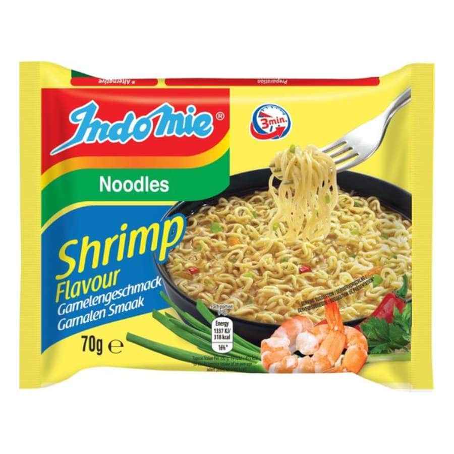 Indomie Shrimps Flavour Instant-Nudeln, asiatischer Geschmack, 70g.