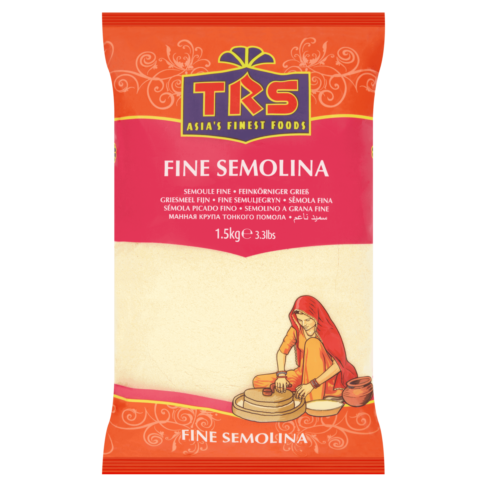 Asiatische Lebensmittel Online-Shop, feiner Semolina Grieß für asiatische Rezepte.