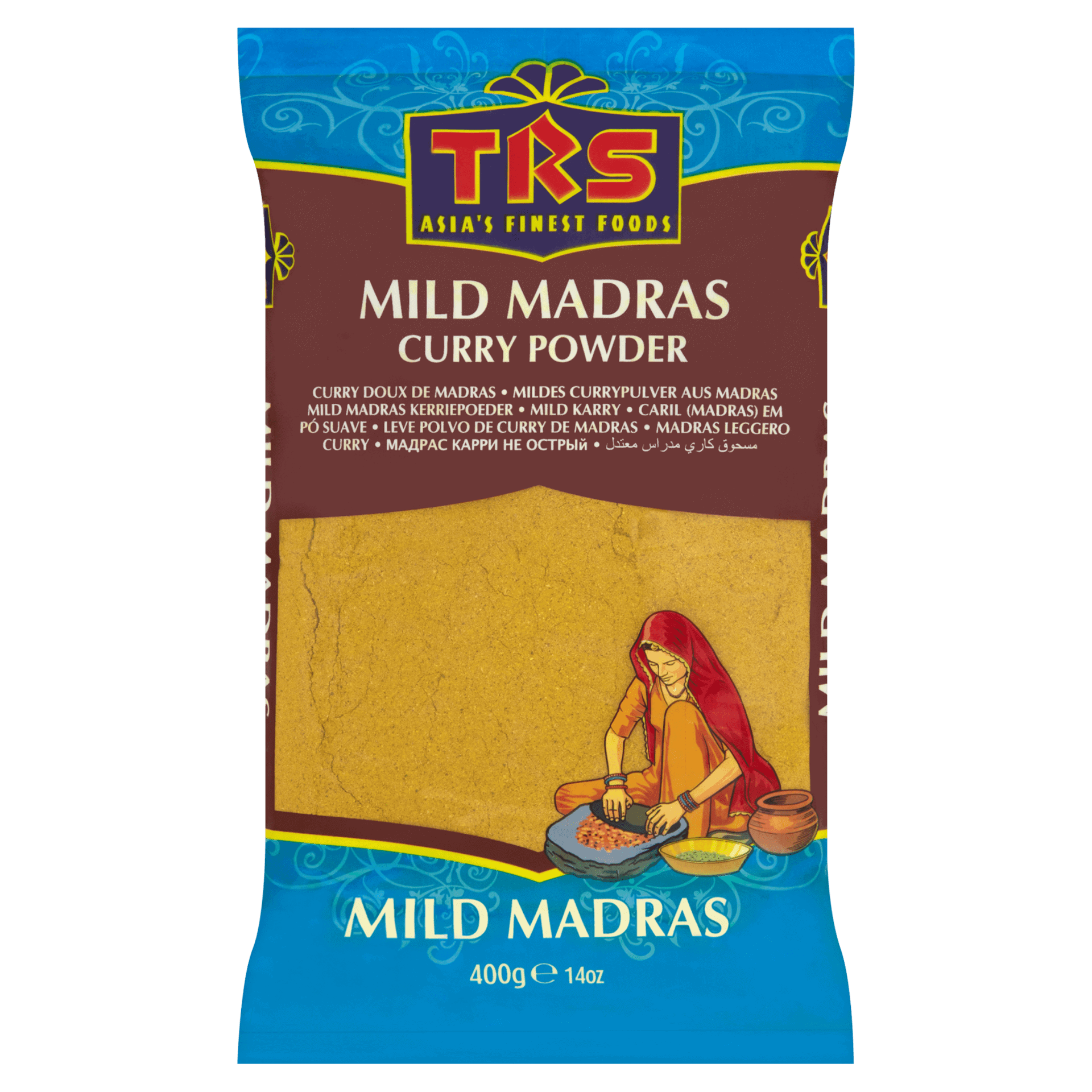Asiatischer Lebensmittel Online-Shop, Mild Madras Curry Pulver, 400g, asiatische Gewürze.
