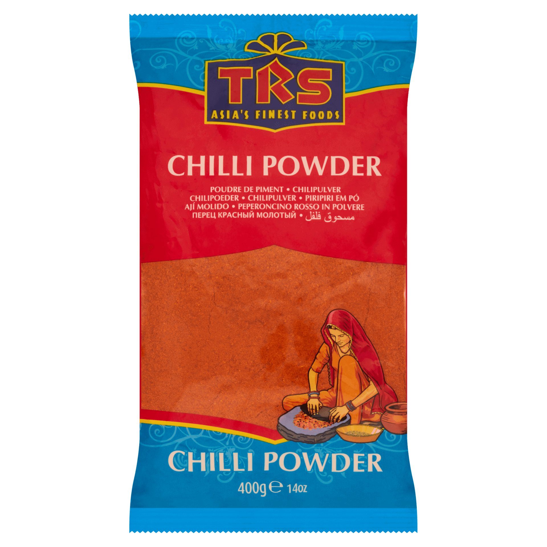 Asiatischer Lebensmittel Online-Shop, TRS Chilipulver 400g, scharfes Gewürz.