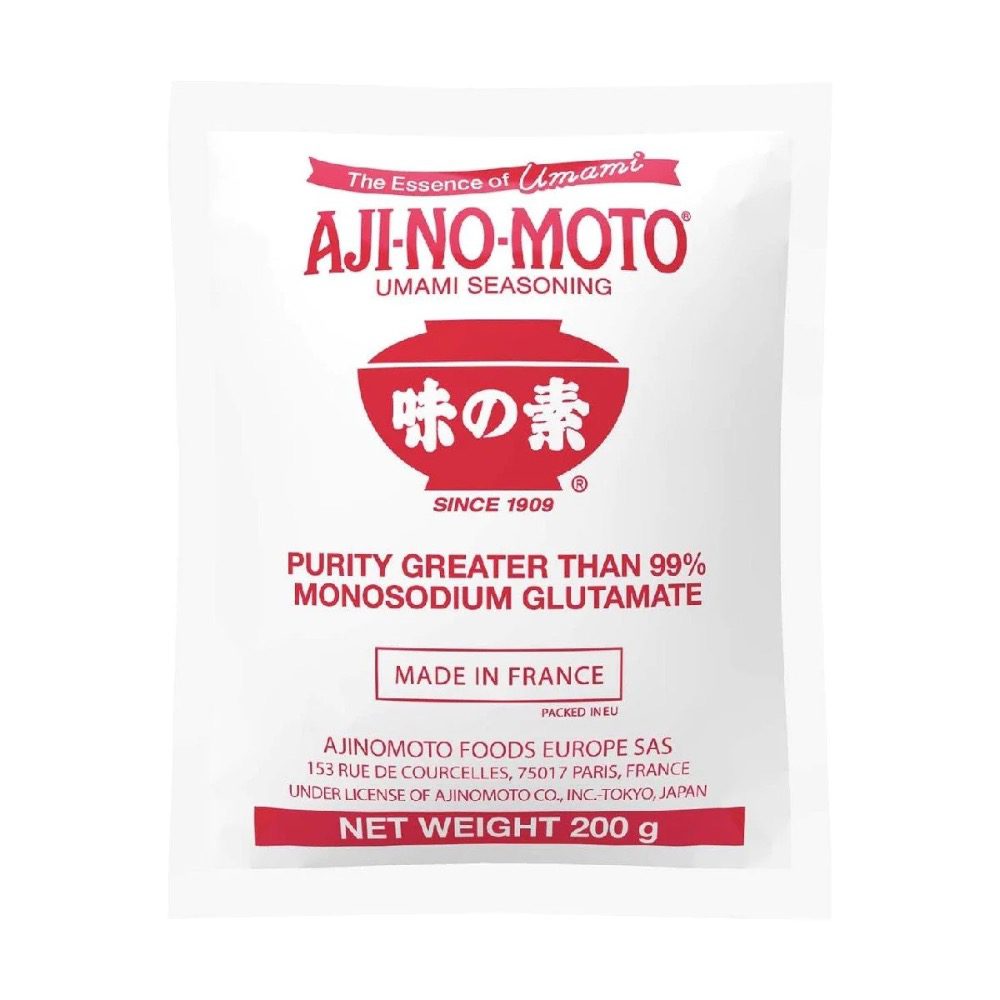 Asiatischer Lebensmittel Online-Shop, Ajinomoto MSG 200g Verpackung.