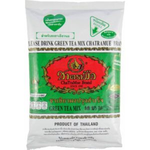 Asiatische Lebensmittel Online-Shop - Grünteemischung in Verpackung.