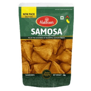 Asiatische Lebensmittel Online-Shop, Samosa Snack, 200g Packung, Haldiram's.