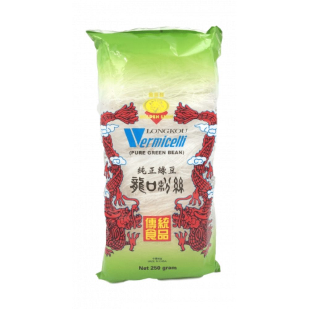 Asiatische Lebensmittel Online-Shop, Grüne Bohnennudeln, 250g, Longkou.