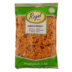 Asiatischer Lebensmittelladen - Karachi Krunch, 400g Snack im Beutel.