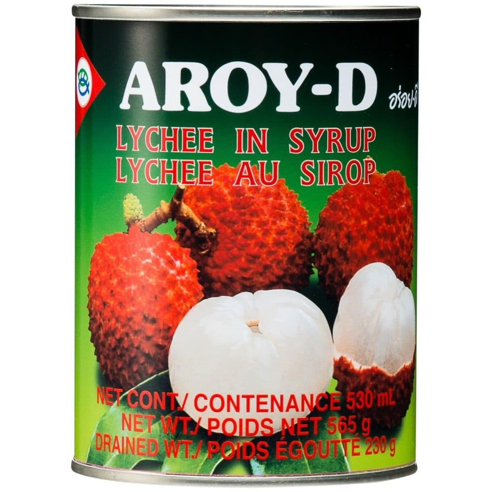 AROY-D Litschis in Sirup, asiatischer Lebensmittelladen, 530ml Dose.
