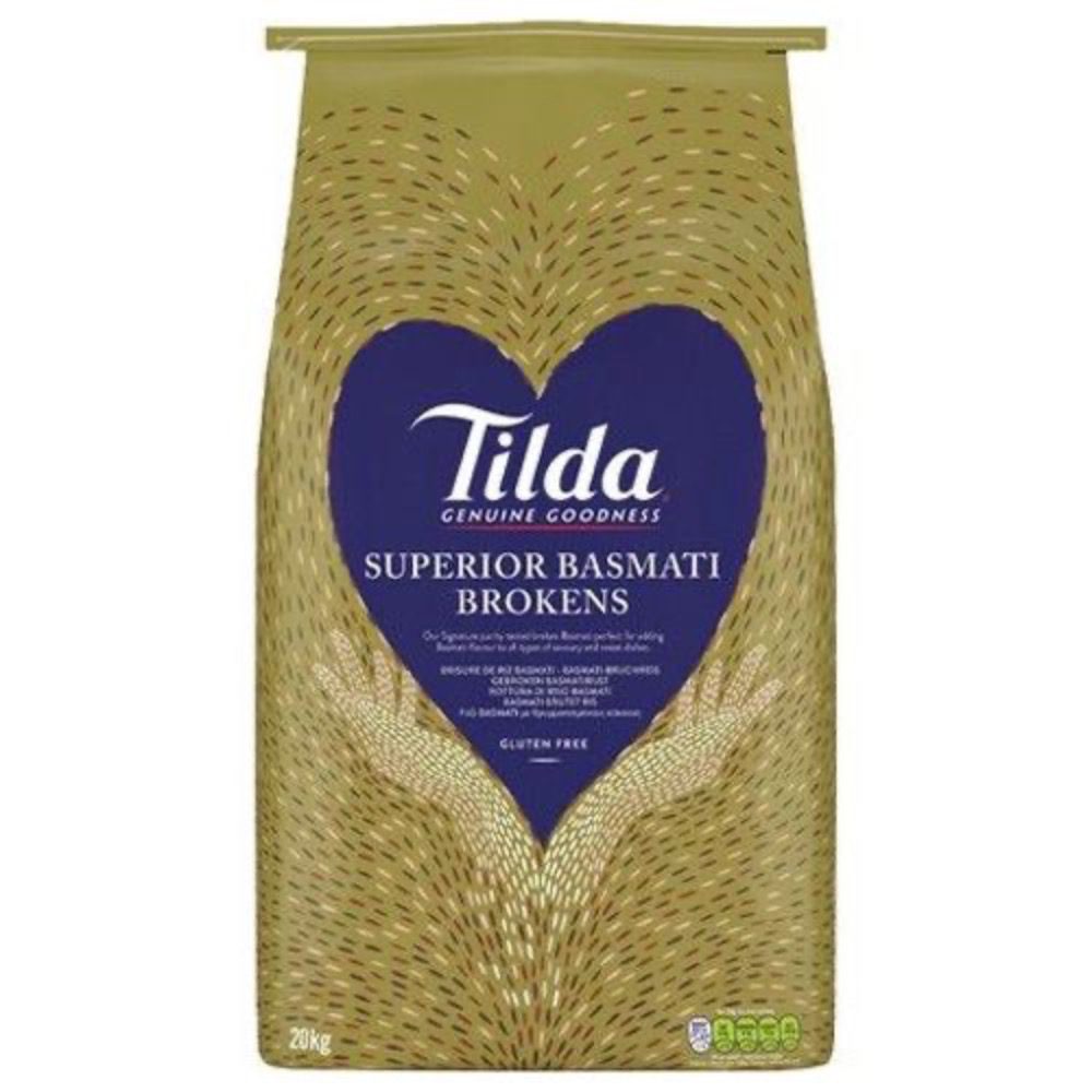 Asiatischer Basmati-Reis Tilda Brokens 20kg, glutenfrei, hochwertig.