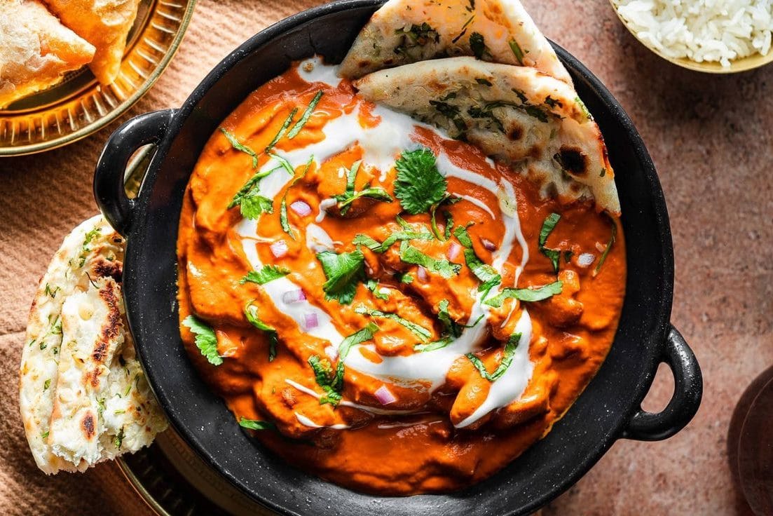 Authentisches Butter Chicken in asiatischem Stil, perfekt für Ihren asiatischen Lebensmittel Online-.