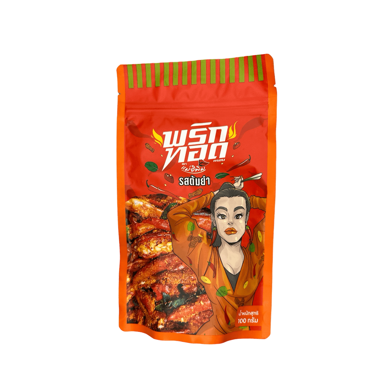 Asiatischer Lebensmittel Snack mit Tom Yum Geschmack, 100g, asiatischer Online-Shop.