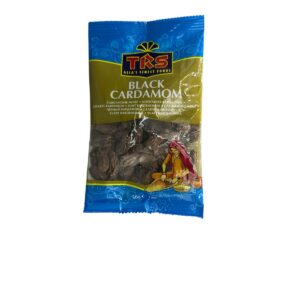 Asiatischer Lebensmittelladen - Schwarzer Kardamom, 50g, in Verpackung.