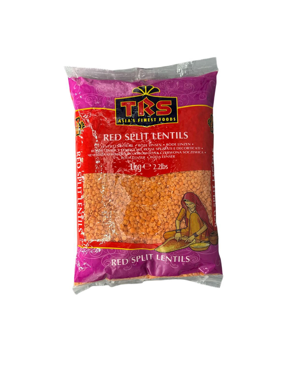 Asiatische Lebensmittel Online-Shop, Rote Linsen 1Kg, asiatischer Lebensmittelladen.
