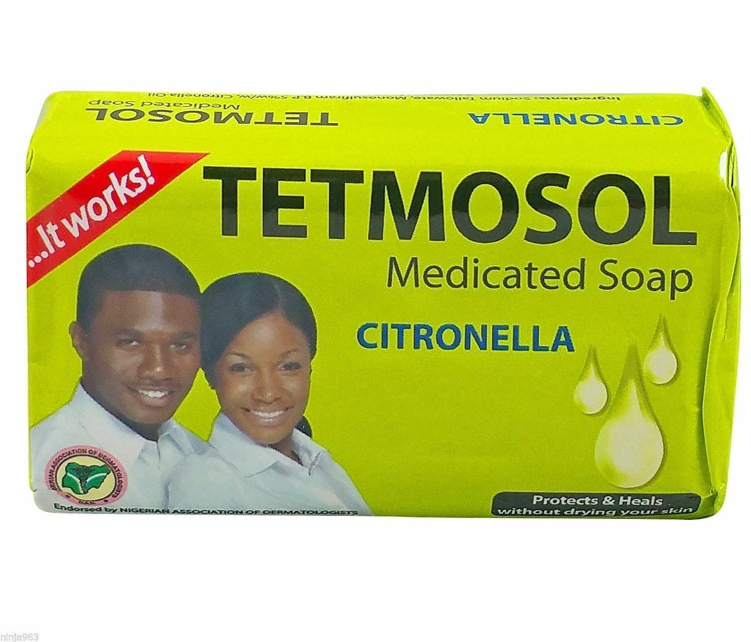 Asiatische Lebensmittel Online-Shop, TETMOSOL Seife mit Zitronella, medizinal, 100g.