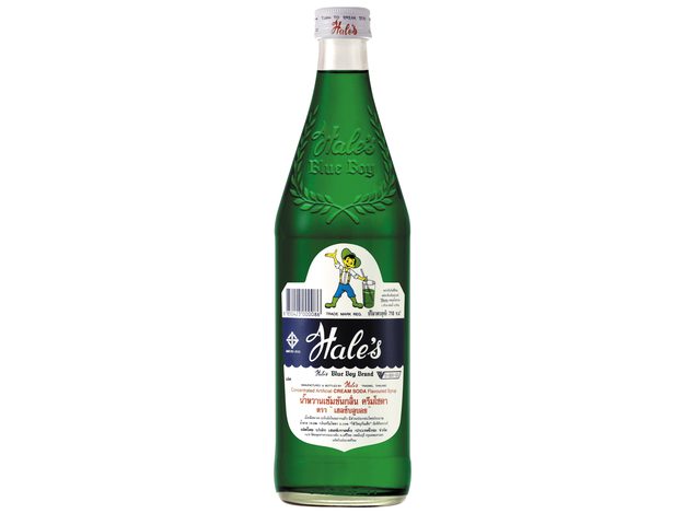 Asiatischer Lebensmittelladen, Flasche Hales Cream Soda Sirup 710ml.