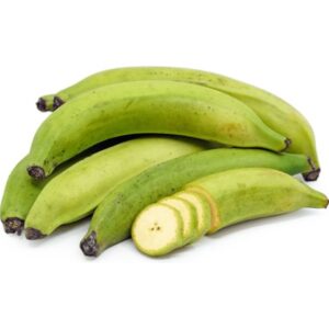 Frische grüne Bananen für asiatische Gerichte im Online-Shop.