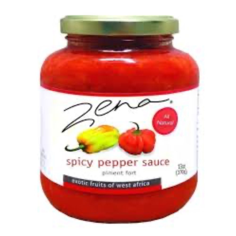 Scharfe Paprikasauce im Glas, asiatischer Lebensmittel Online-Shop.