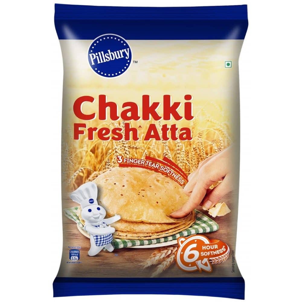 Asiatische Lebensmittel Online-Shop, Chakki Atta Mehl, 2kg, frisch und hochwertig.