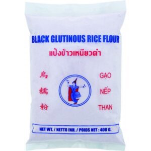 Schwarzes Klebreismehl für asiatische Gerichte, 400 g, Online-Shop.
