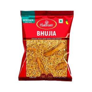 Asiatischer Bhujia Snack im Online-Shop, 1kg Packung, würzig und knusprig.