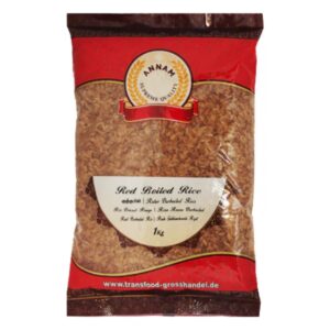 Reis im asiatischen Lebensmittel Online-Shop, 1kg, rot verpackt, hochwertig.