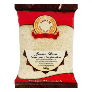 Asiatische Lebensmittel Online-Shop, Jowar Rava 500g, asiatischer Lebensmittelladen.
