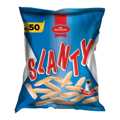 Asiatische Lebensmittel Online-Shop, KOLSON Slanty Salzige Chips 60g.