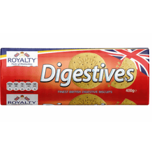 Asiatische Lebensmittel Online-Shop, Digestives 400g, britische Kekse, Royalty Marke.