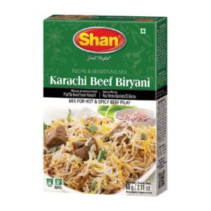 Asiatischer Lebensmittel Online-Shop, Shan Karachi Beef Biryani Gewürzmix, 60g.