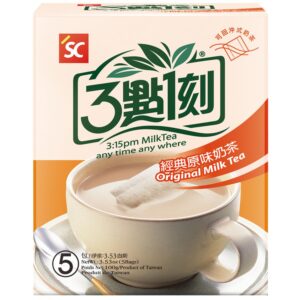 Asiatischer Milchtee in Verpackung, asiatische Lebensmittel Online-Shop.