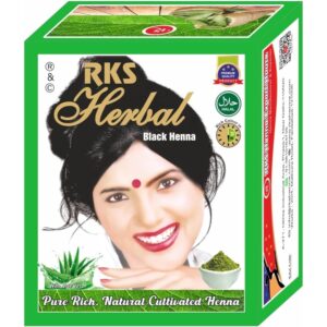 Asiatischer Lebensmittelladen - Schwarze Henna, natürliche Haarfarbe, Halal, 100g.