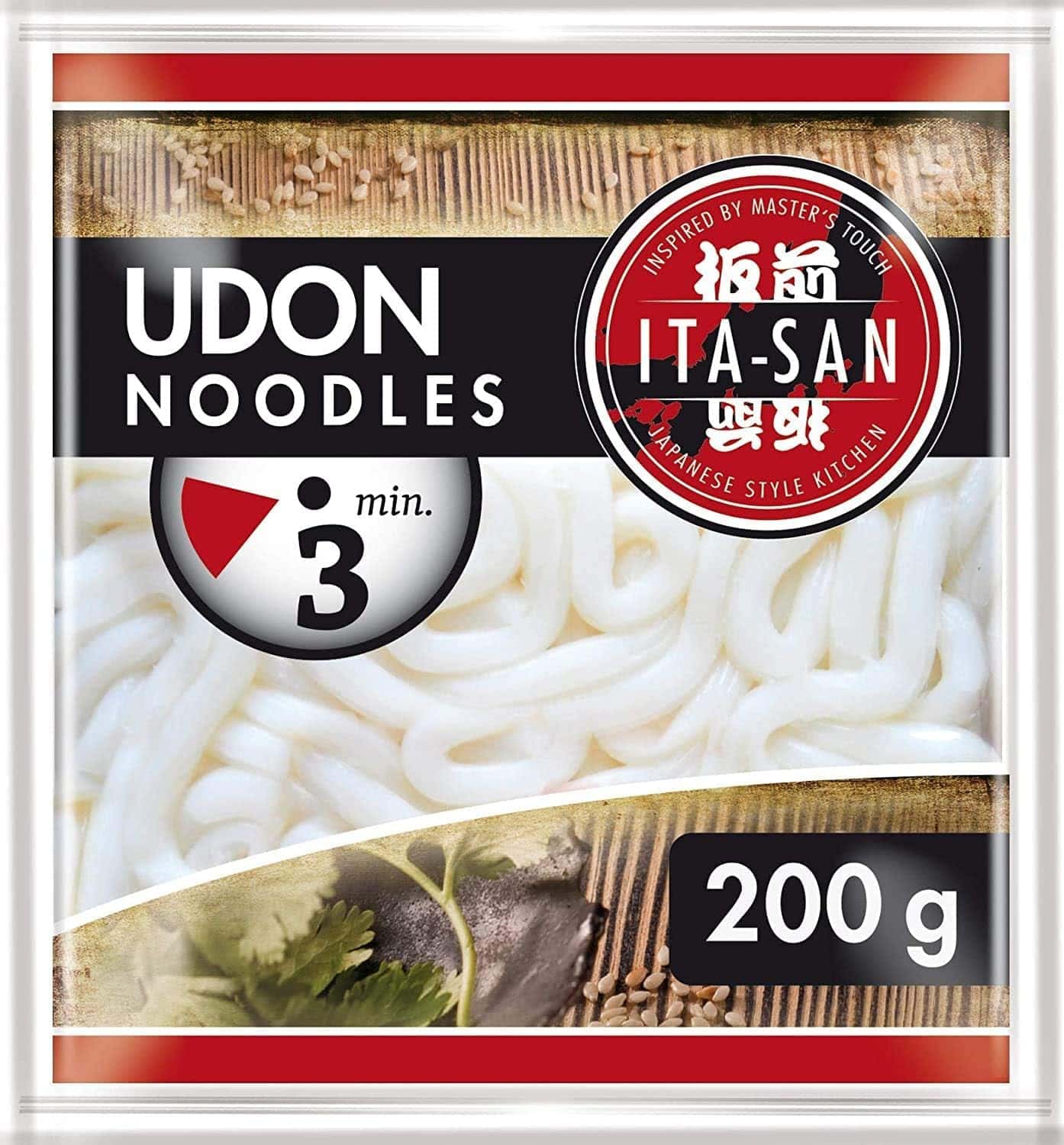 Udon Nudeln, asiatische Lebensmittel, schnelle Zubereitung, 200g.