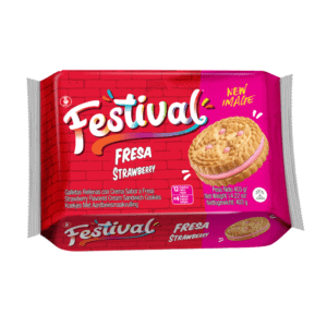 Süße Erdbeer-Cookies im asiatischen Lebensmittel Online-Shop.