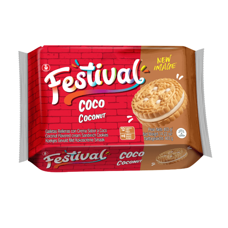 Asiatischer Kokosnuss Cookies, asiatische Lebensmittel Online-Shop.