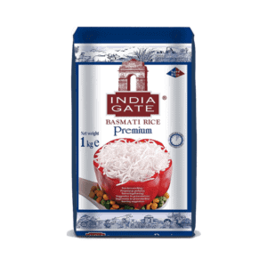 Asiatischer Basmati-Reis in Verpackung, ideal für asiatische Gerichte.