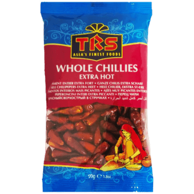 Asiatische Lebensmittel Online-Shop, TRS Ganze Chilis 50g, scharfe Gewürze.