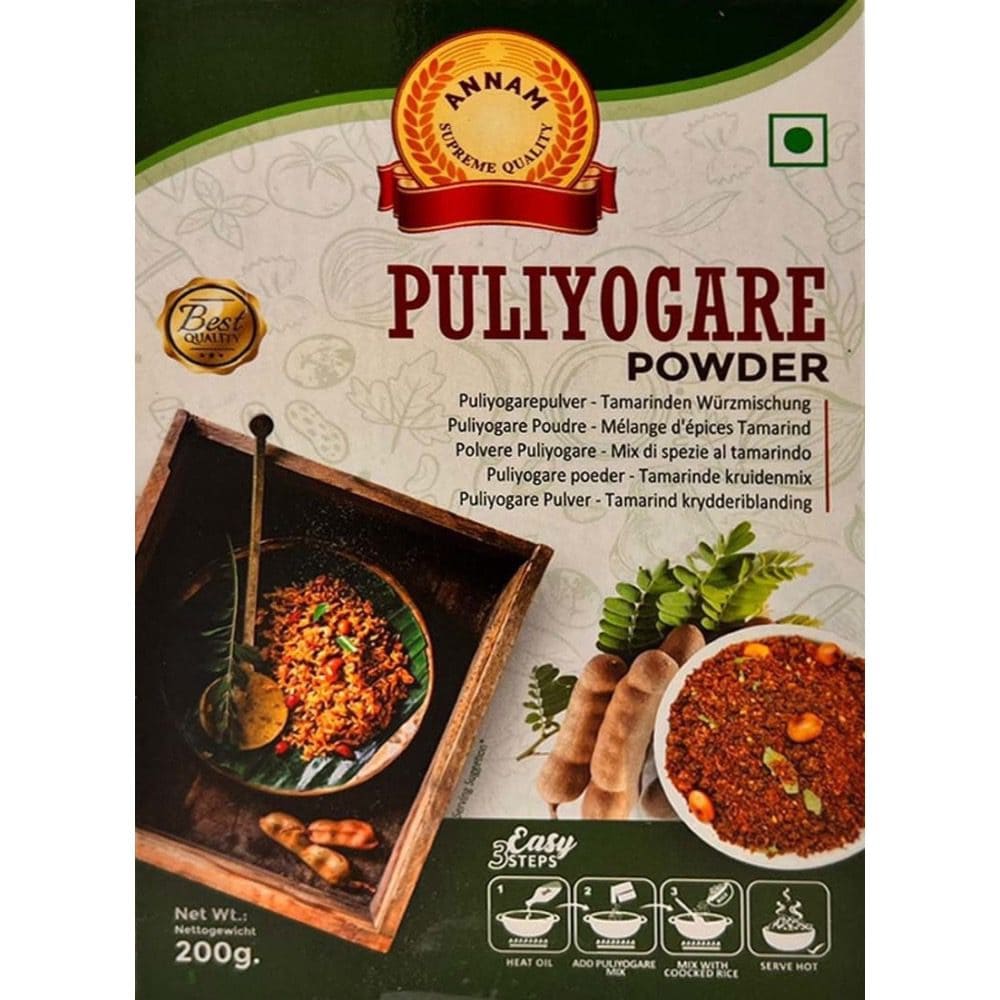 Asiatische Lebensmittel Online-Shop, Puliyogare Gewürzmischung, 200g.