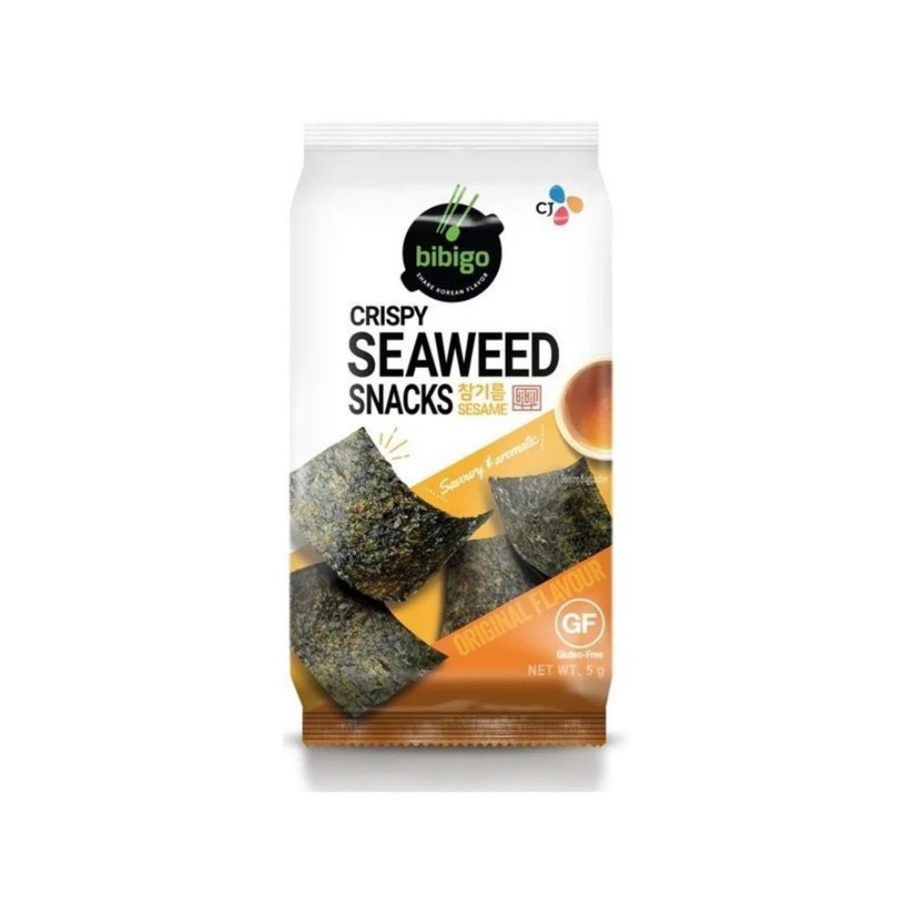 Knusprige Seetang-Snacks für asiatische Küche, 5g.