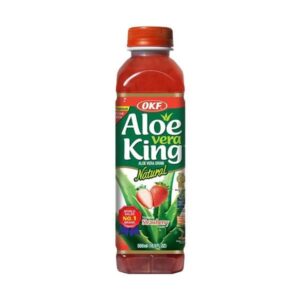 Aloe Vera Drink mit Erdbeergeschmack, 500 ml, asiatischer Lebensmittel Online-Shop.