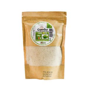 Asiatischer Lebensmittel Online-Shop, Gombo Pulver in Packung.