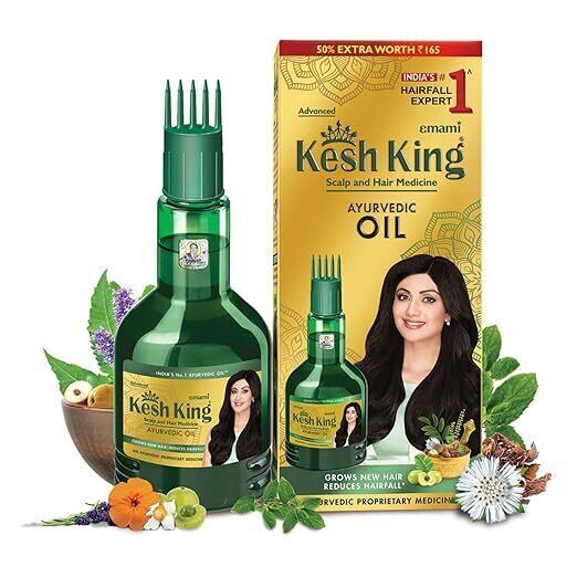 Kesh King Ayurvedisches Haaröl für gesunde Kopfhaut und Haare.