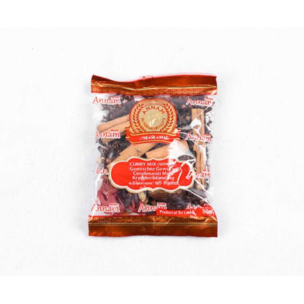 Asiatische Lebensmittel Online-Shop, Currymischung in Packung, 50g.