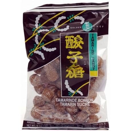 Asiatischer Tamarind Bonbon im transparenten Beutel, asiatische Lebensmittel Online-Shop.