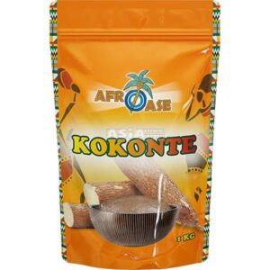 Asiatische Lebensmittel Online-Shop. Kokosnuss Riegel in Verpackung.