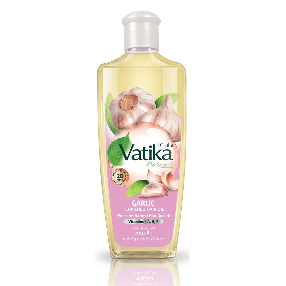 VATIKA Knoblauch Haaröl, asiatisches Haarpflegeprodukt, 200ml, natürlich, fördert Haarwachstum.