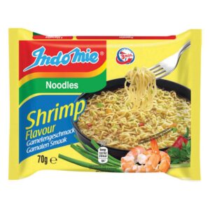 Indomie Garnelen Geschmack Nudeln, asiatische Lebensmittel, Instant-Nudeln, 70g.