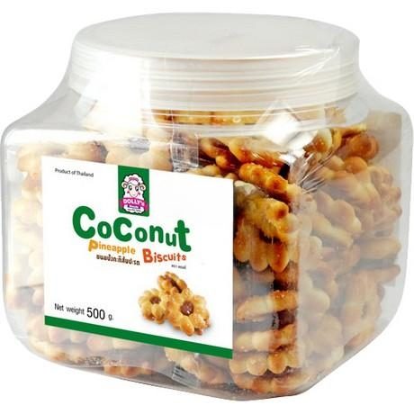 Asiatische Lebensmittel Online-Shop, Kokos-Pineapple Biscuits, 500g, DOLLY´S.