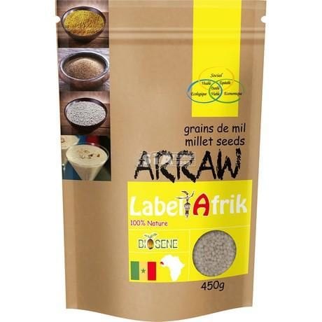 Asiatische Lebensmittel Online-Shop - Arraw 450g, Milletsamen in Packung.